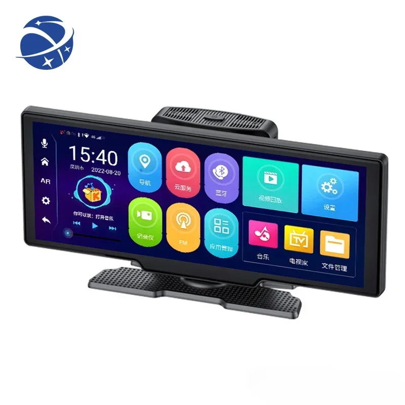 

YYHC Inch Touch Screen K700 Android 10 Auto 4G Carplay GPS Navi Vehicle Black Box With Dual Lens Rearview Mirror Car Dash Cam