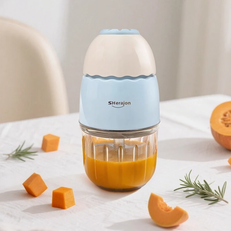 

Mini Baby Food Maker, Multifunctional Grinder Blender, Food-Grade 12-Blade Cutter, Compact 0.3L Capacity, Easy Clean Portable