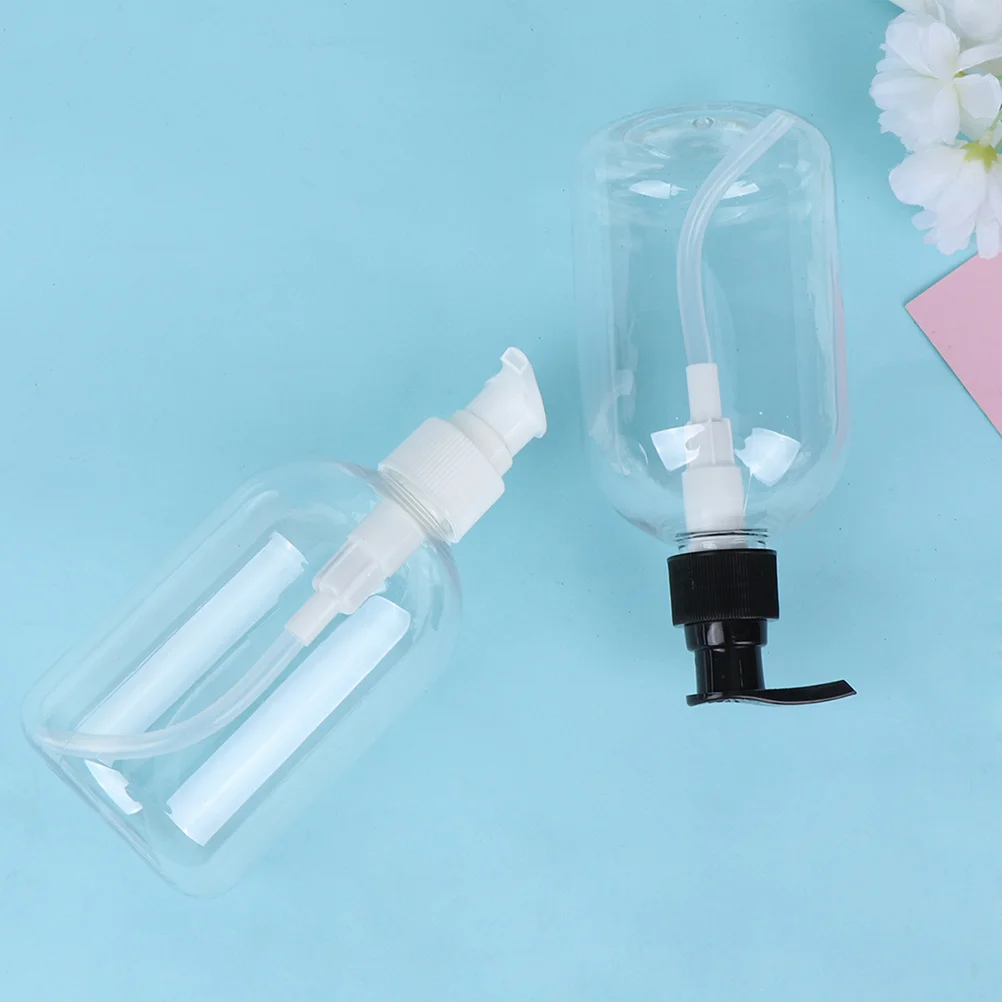 

6Pcs Plastic Lotion Bottles Refillable Empty Shampoo Containers Portable for Travel Bathroom Toiletries Container 350ml Random