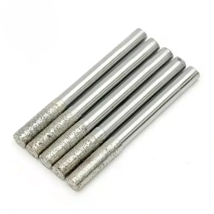 

5Pcs Flat Bottom Sintering Milling Cutter Carving Knife CNC Diamond End Mill Sintered Diamond Router Engraving Bit