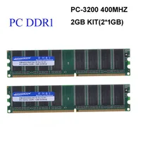 KEMBONA mejor precio escritorio ddr1 400Mhz 2GB (kit de 2x1gb ddr1)PC-3200 KBA400X64C3A/1G ram de baja densidad para todas las placas base de escritorio