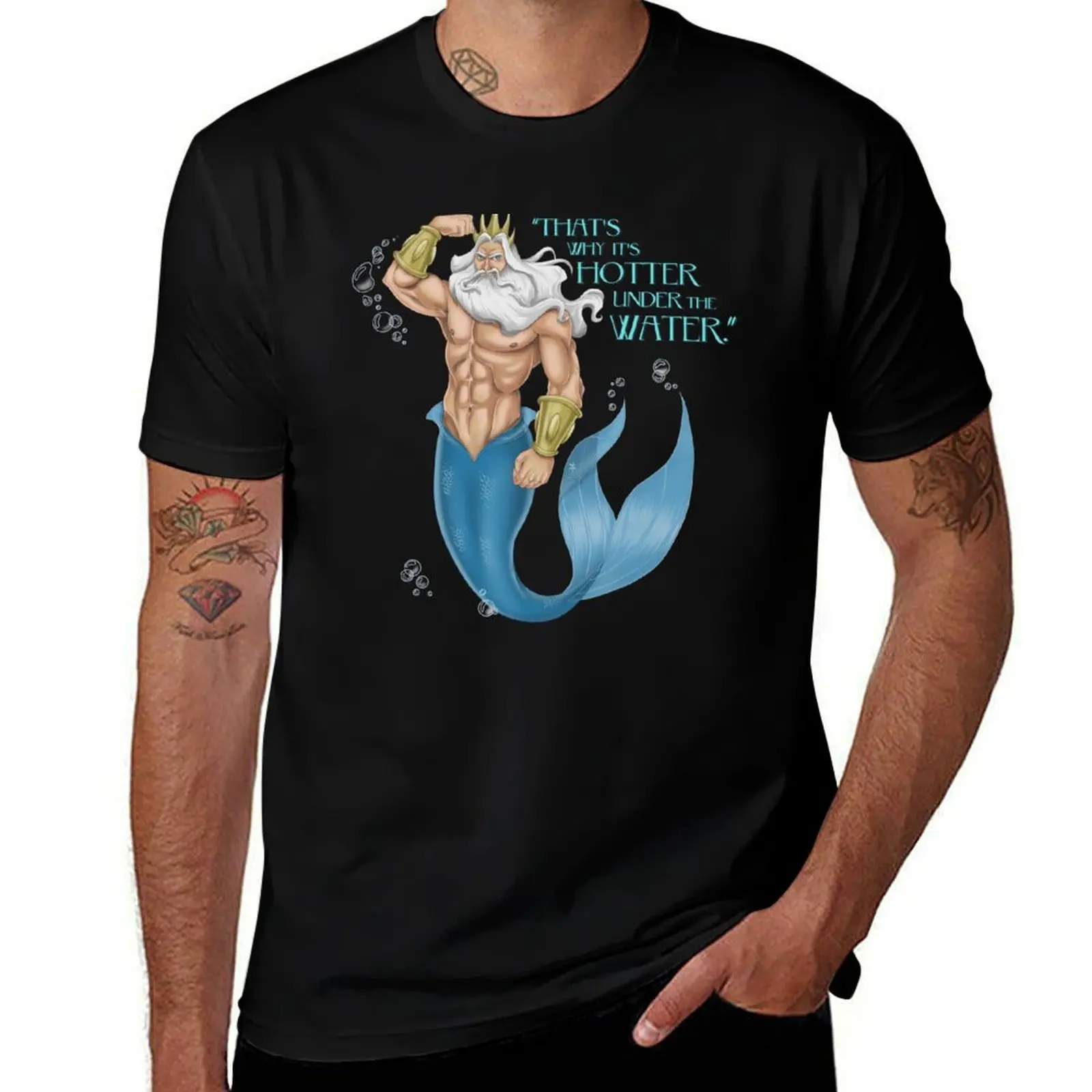 King Triton T-Shirt Regular Fit Plain Tee Shirt T-Shirt