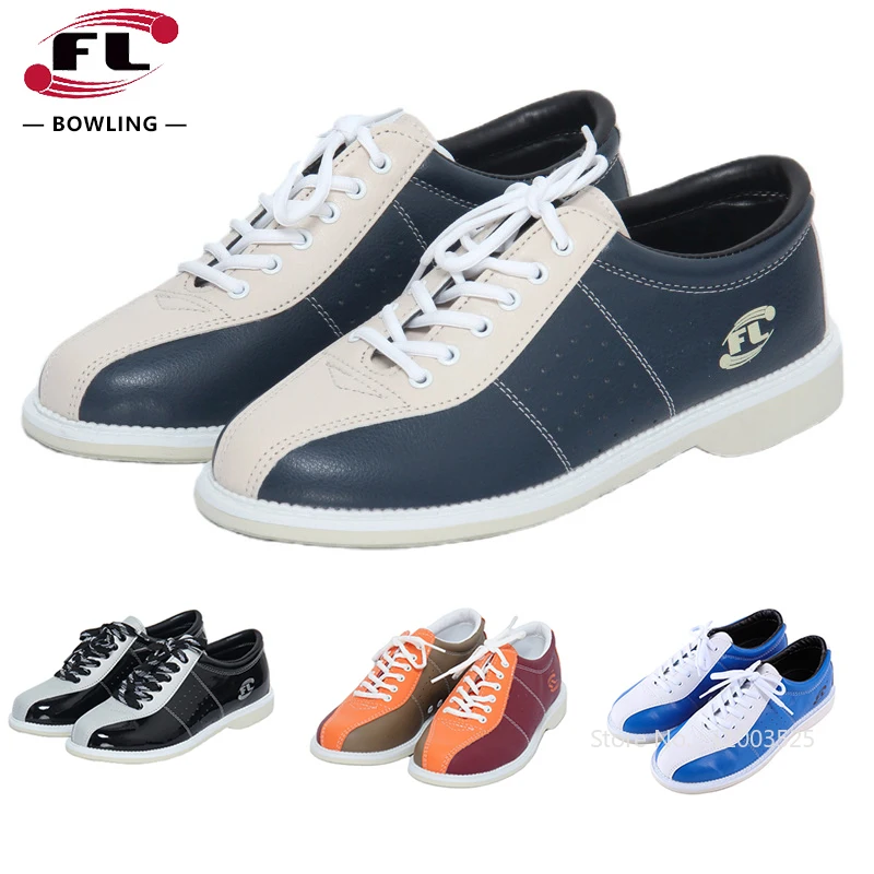 Bowling Supplies Men Women Bowling Shoes Soft Fiber Sports Sneakers Unisex Breathable Sports Shoes Beginners Training Footwear