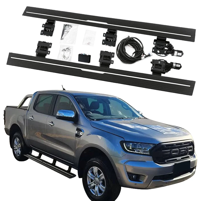 Automatic Electric Power Side Step Running Board For Ford Ranger Raptor 2015-2019