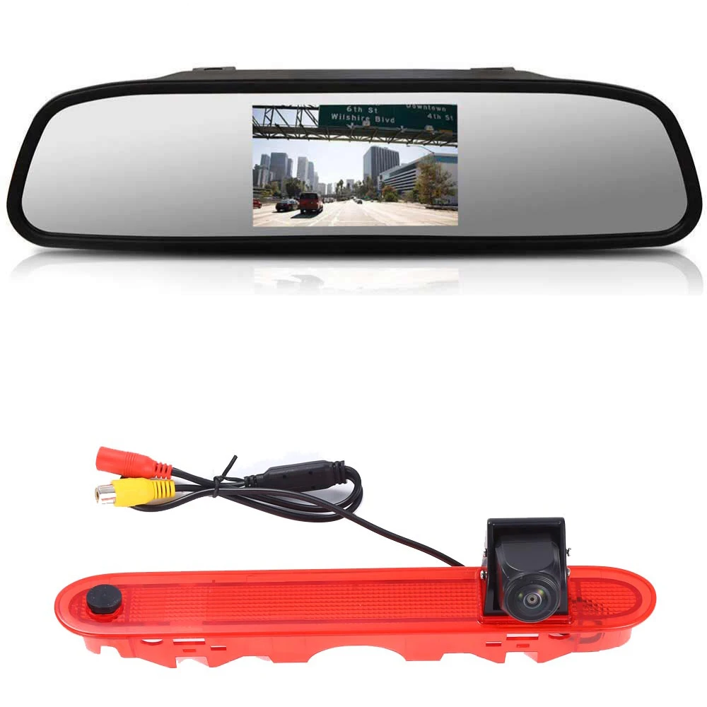 

Car Reverse Camera With 7" 4.3"Mirror For Mercedes Benz W415 Micro Camper Renault Kangoo II 2007-2021 414523CSG 3.Brake Light