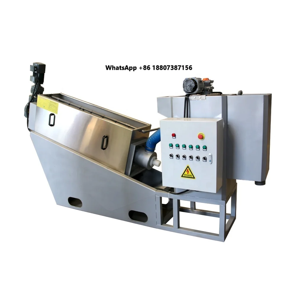 304 Stainless Steel Screw Press Sludge Dewatering Machine