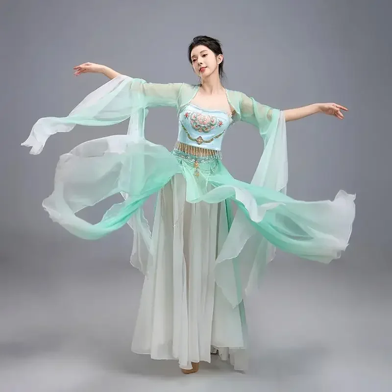 

Classical dance clothes, Chinese style dance clothes, practice clothes, body swing skirts, performance clothes