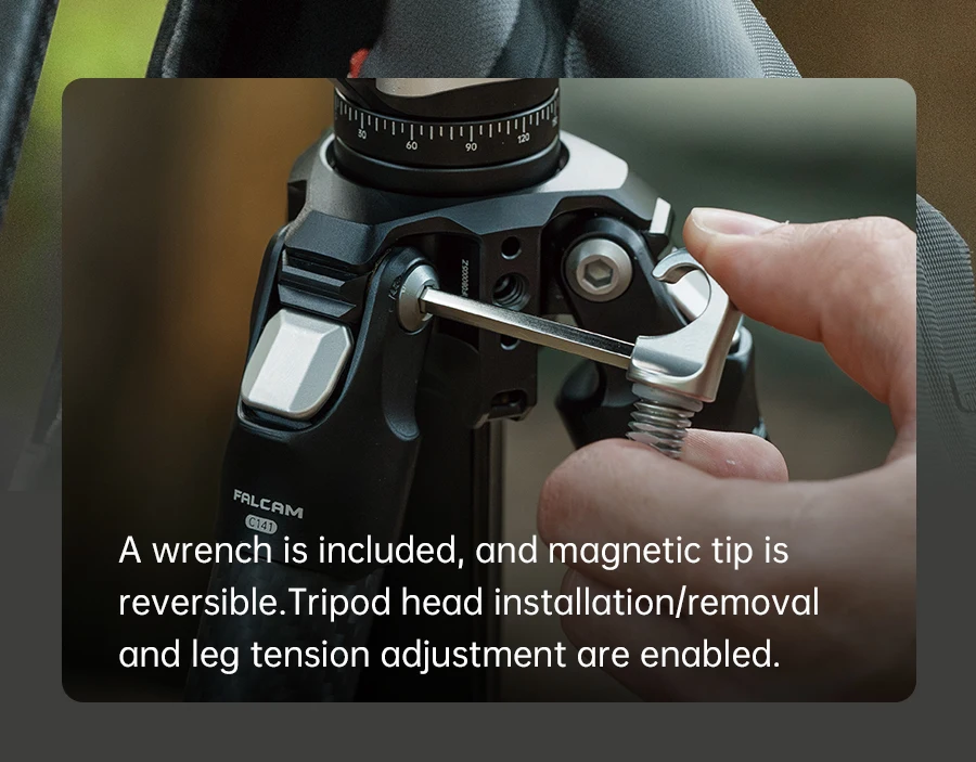 Ulanzi FALCAM TreeRoot Quick Lock Lite Stativ mit F38 Quick Release Upright 360 ° Kugelkopf für DSLR-Kamera, Reisen, Livestreaming – Detail 13
