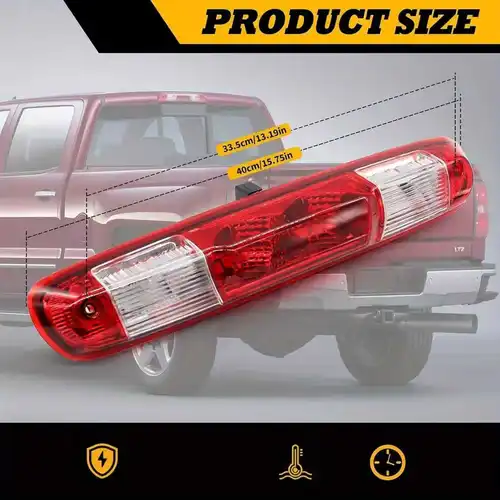 Imagen 2 del producto Tercera luz de freno Lámpara de carga Luz de freno de montaje alto halógena 25890530 Compatible con Silverado 1500 2500HD 3500HD 2007-2013