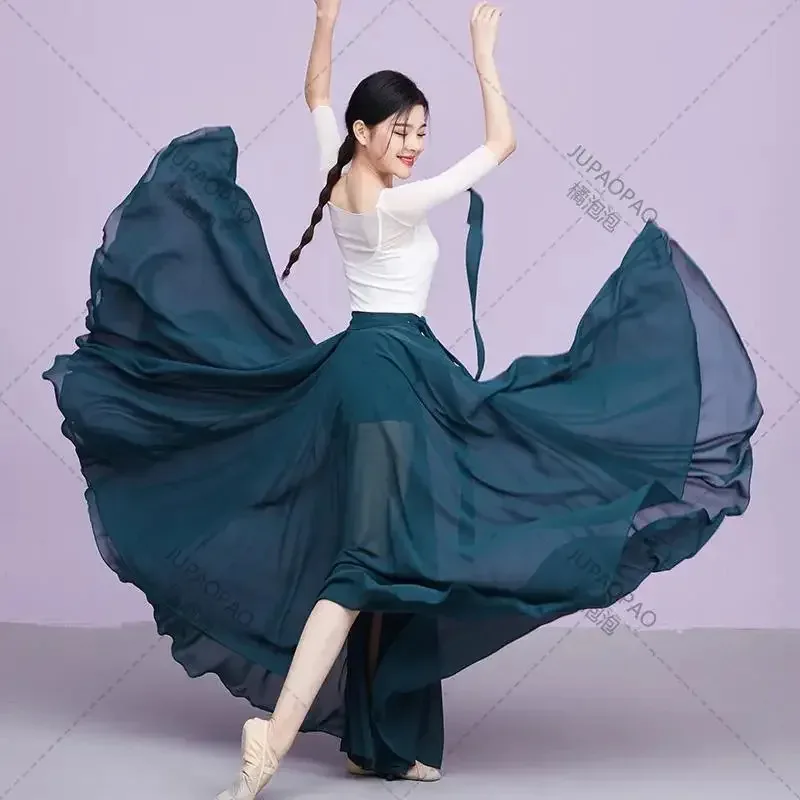 

Классический костюм постепенной феи, повседневное тренировочное платье, свободное струящееся марлевое китайское танцевальное представление, танцевальная одежда для оленя