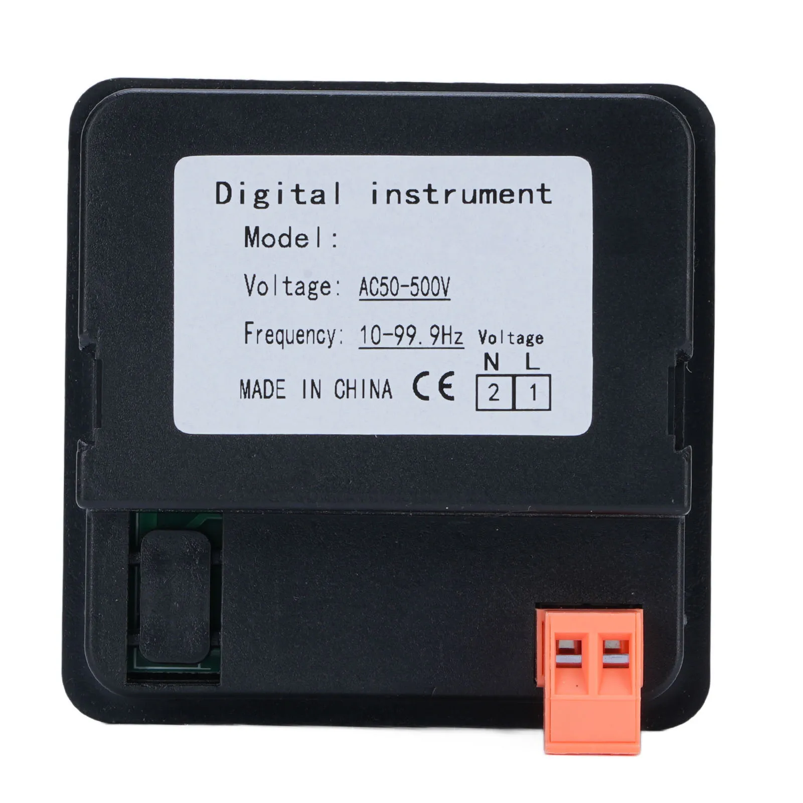 ดิจิตอล AC โวลต์มิเตอร์ความถี่เครื่องวัดแผงติดตั้งจอแสดงผล LED 50-500V 10.0-99.9hz แรงดันไฟฟ้าความถี่เครื่องทดสอบ