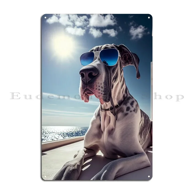 Great Dane Metal Sign Wall Cave Wall Pub Personalized Party Club Kitchen Tin Sign Poster