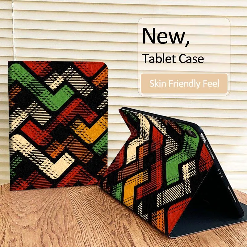 حافظة فنية بتصميم نمط ملون لجهاز iPad Pro Air Mini 1 2 3 4 5 6 7th 8th 9th 10th 11th 10.2 9.7 10.5 10.9 11 12.9 حافظة كمبيوتر لوحي #4