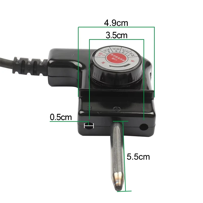 Cable de alimentación de 110V, 220V, 1,5 M, interruptor de Control de temperatura de 5 engranajes/enchufe acoplador 3 en 1, 2500W, accesorios para máquina de barbacoa Hotpot