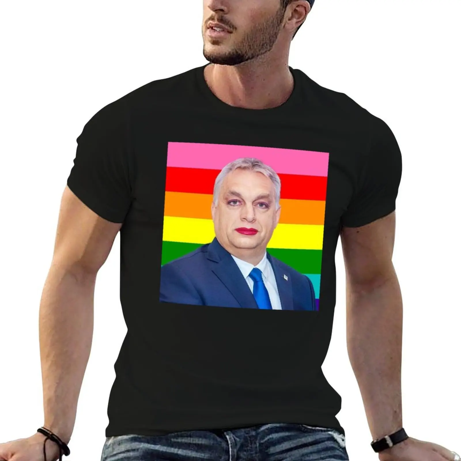 Camiseta Orban Viktor Orban, camisetas estampadas para hombre, camiseta de algodón para hombre