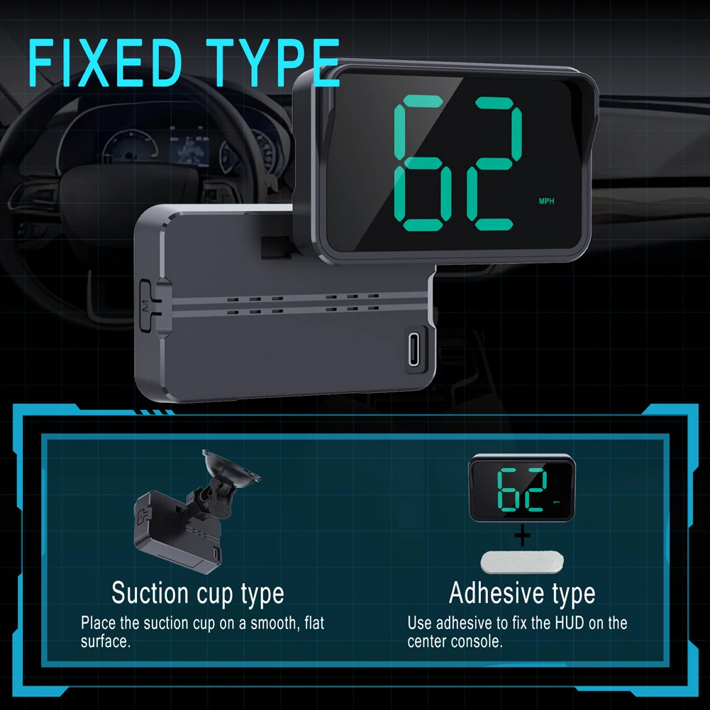 

Универсальный автомобильный HUD GPS-спидометр для всех автомобилей и грузовиков, подключение и использование, автозапчасть