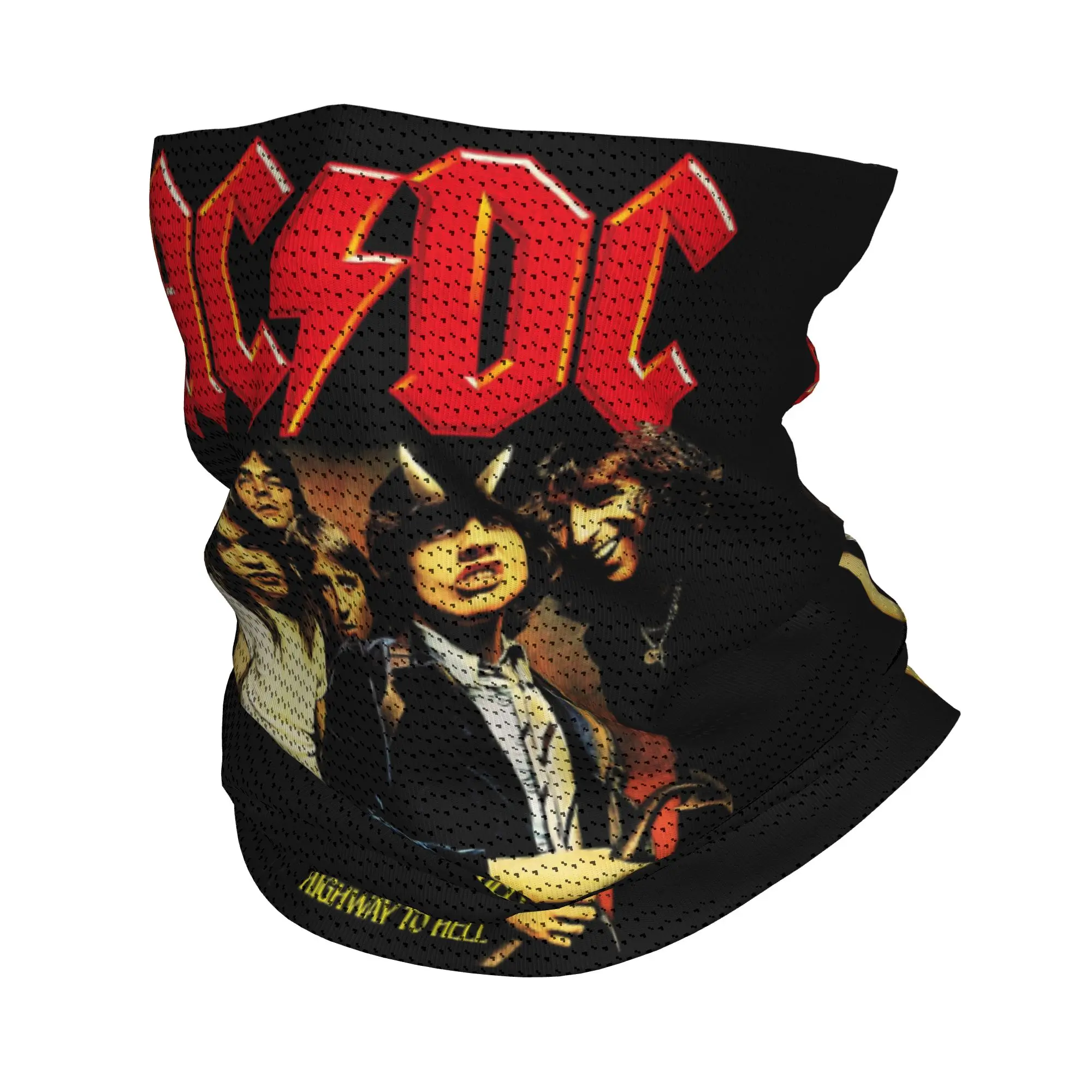 

Винтажная бандана-гейтер Custom Vintage Rock AC/DC для мужчин и женщин, зимний шарф для походов и катания на лыжах, маска для лица в стиле хэви-метал музыки