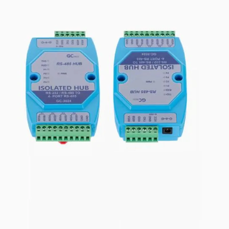 GC-3024 four-way RS-485 bus split hub modbus 485 repeater RS-485 photoelectric isolation 1 in 4 out lightning protection