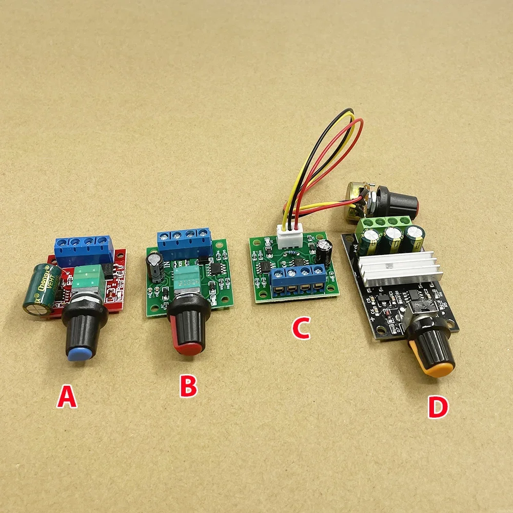 DC 1.8V 3V 5V 6V 12V 18V 24V 2A/3A/5A PWM Motor Speed Controller Governor Board Low Voltage PWM 0~100% Adjustable Drive Module