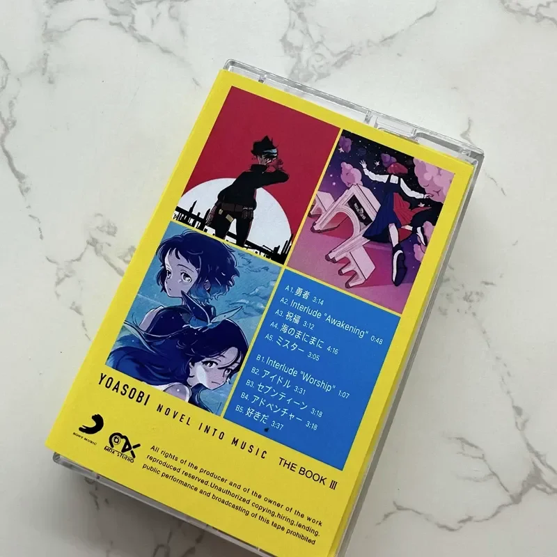 YOASOBI THE BOOK 3 Night Tour Combo Tape with Anime Lyrics for Japanese Song Fans Brand New Unopened Free Shipping view 2