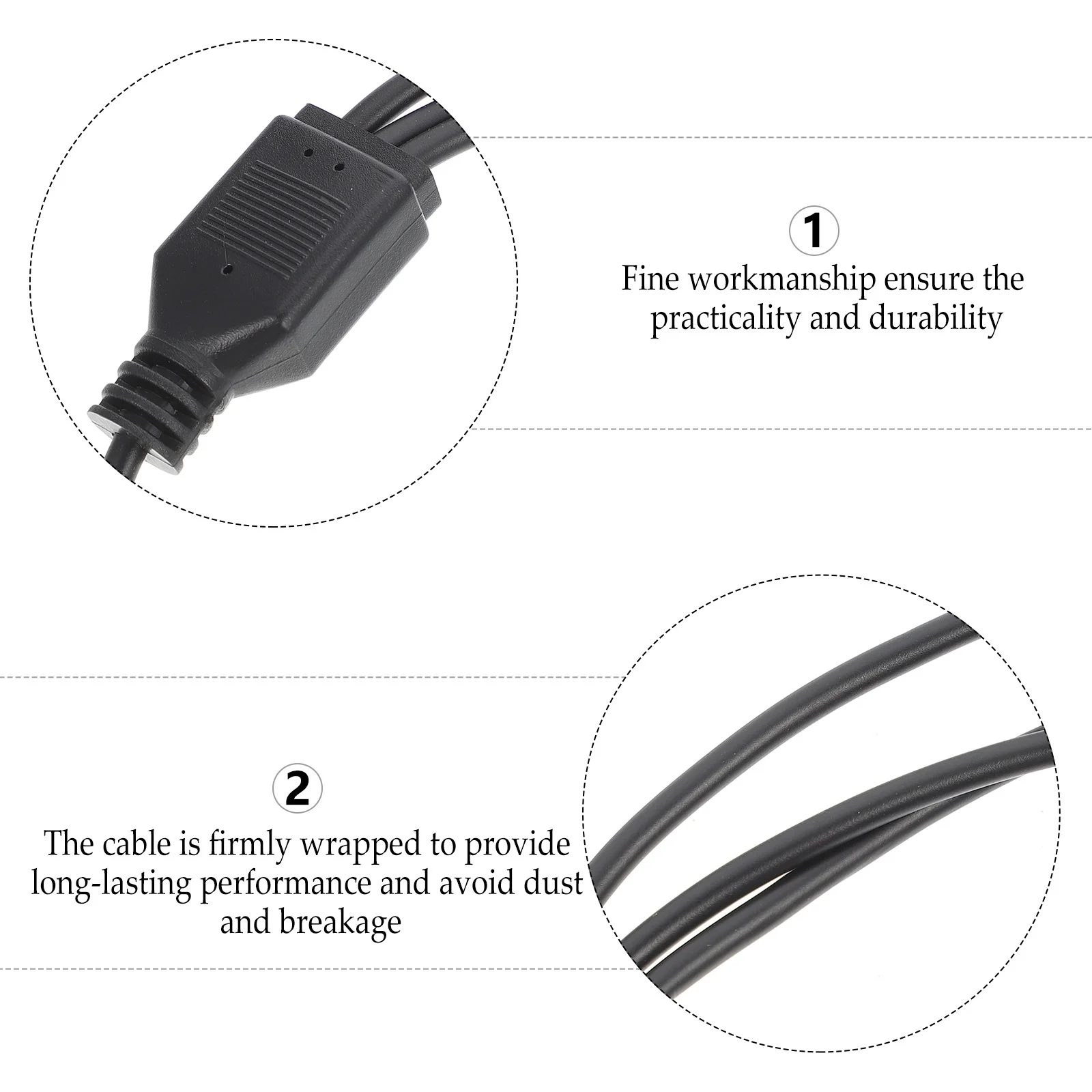 

Argb Splitter Cable LED Y Adapter Extension Cord Connector Motherboard Leds Black