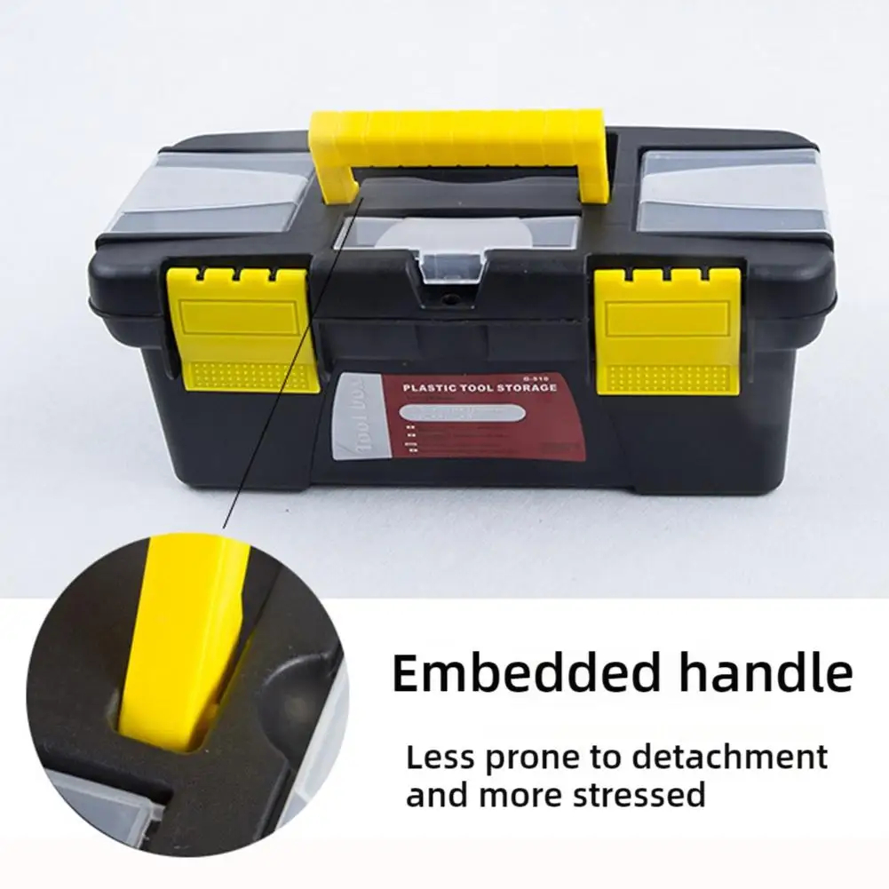 Two-layer Plastic Tool Box Mini Multi-functional Accessories Box Handle Portable Organizer Storage With Tool I0z2