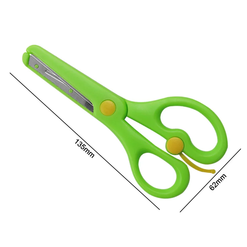 Children\'s Safety Scissors Labor-Saving Cartoon Manual Paper-Cut Student Kids  Handmade Cutters