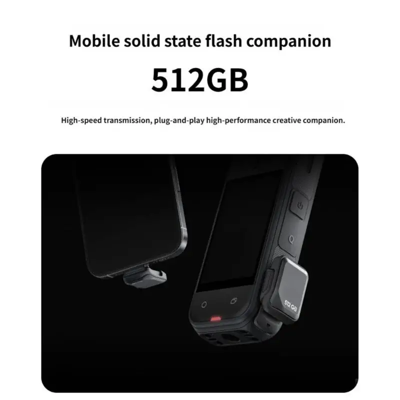 Y1UB 512GB Drive for 360 Cameras USB 3.2 Interfaced Memory