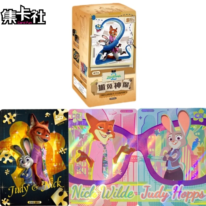 Card.Fun Disney Genuine Zootopia 2 Card Judith Nick·Wilde Animation Cartoon Game Collection Peripheral Children's Toys Gift