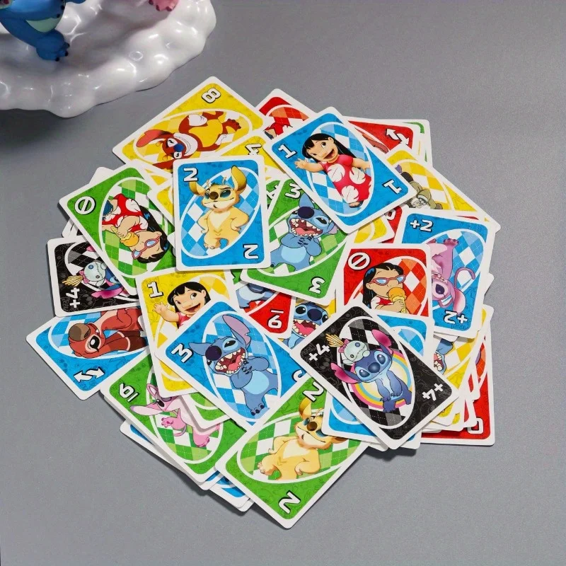 Miniso Disney Stitch Classic Card Game, a card game suitable for multiplayer parties, includes cards and a card box.