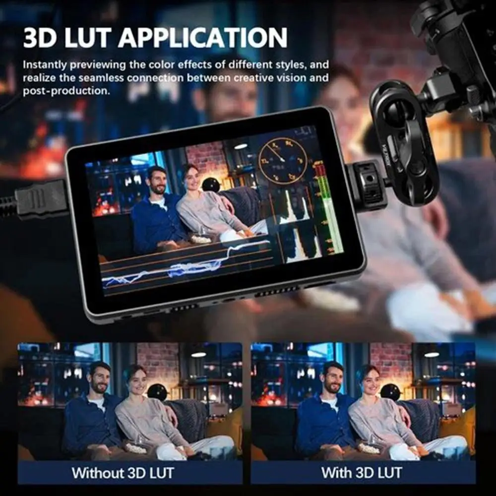 Viltrox DC-X2 DC-X3 Monitor portátil 6 pulgadas 2000 Nits 4K pantalla táctil profesional fotográfico HD FHD cámara Monitor para vídeo