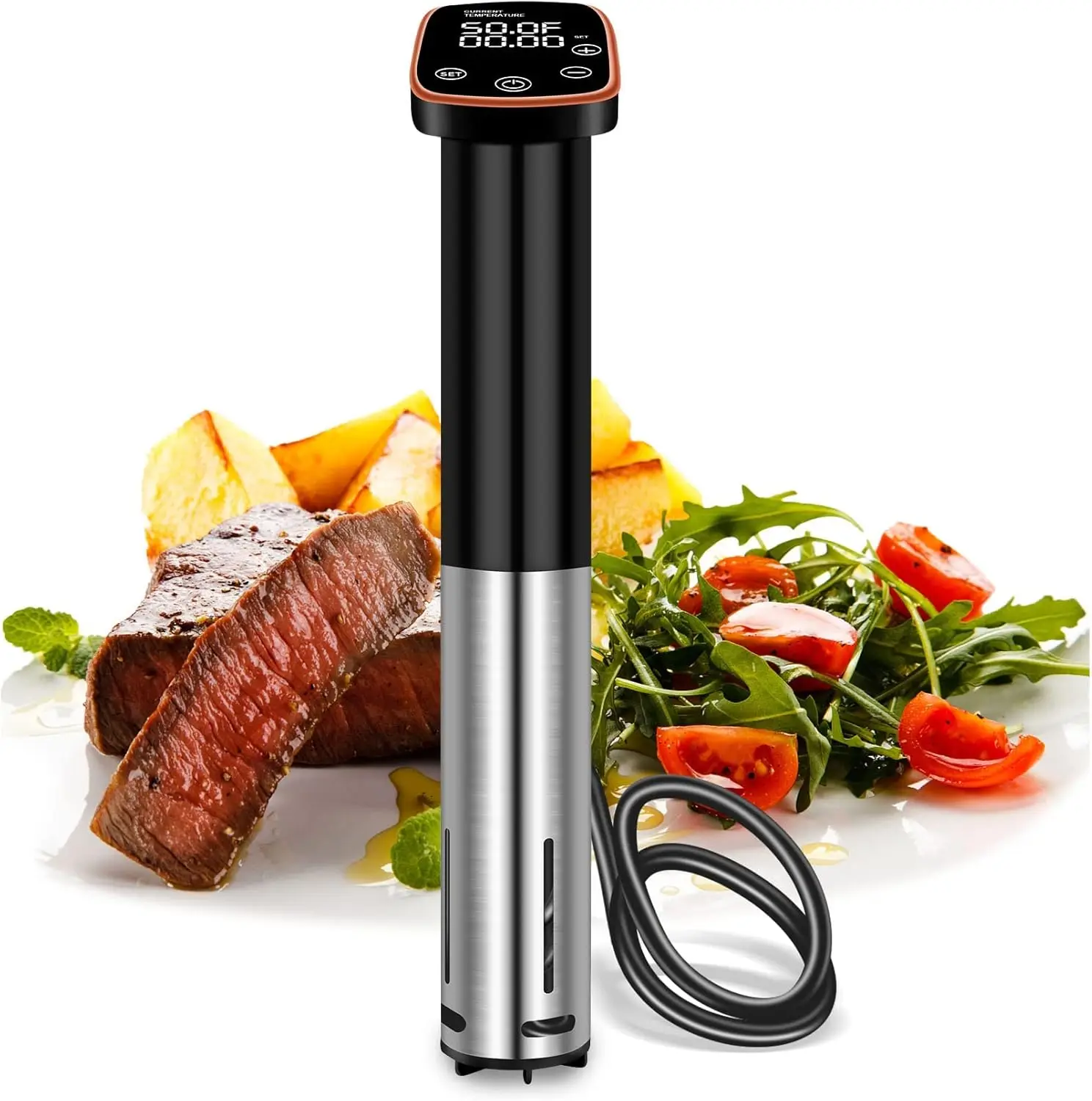 Sous Vide Machine 1100W Sous Vide Cooker, Ipx7 Waterdichte Immersie Circulatiepomp Precisiekoker Met Temperatuurregeling, Digi