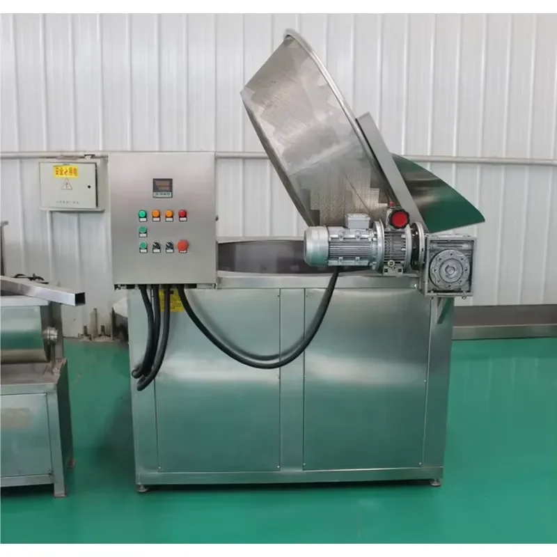 Freidora Industrial Automática para Habas, Batatas, Cacahuetes y Frutos Secos con Certificación CE a Precio de Fábrica