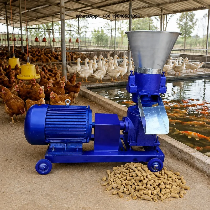 Eternity Small Footprint Pet Food Processing Machine for Goat Poultry Feed Pellet Manufacturing Straw Pellet Applications
