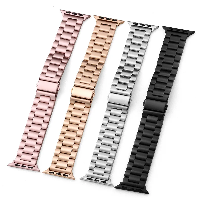 Paslanmaz Çelik Kayış Apple Watch Band 45mm Ultra 49mm 41mm 40mm 44mm Kayış Metal Bilezik Iwatch Serisi 9 10 46mm 42mm