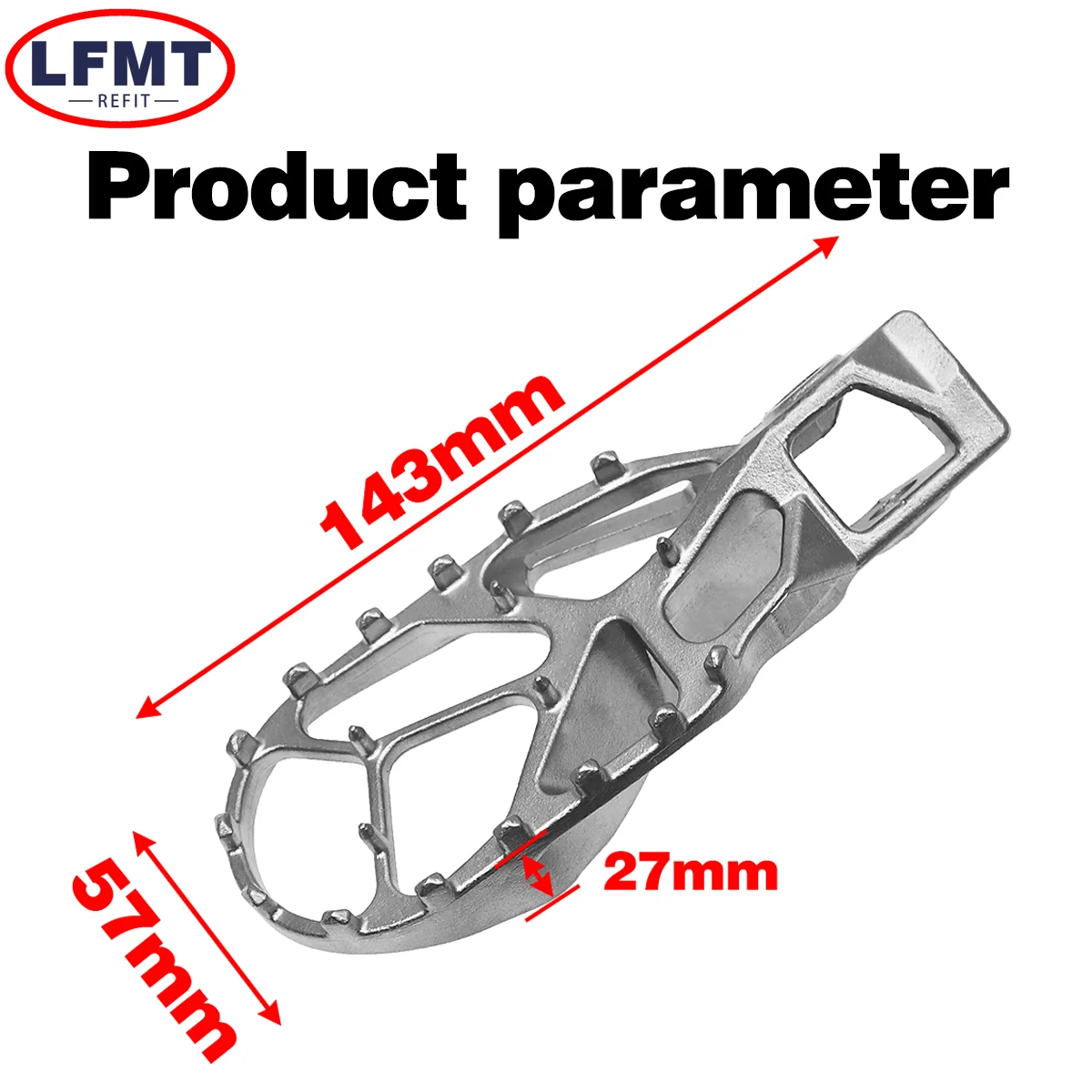 2024 stainless steel foot Footpegs Footrest Foot Pegs Pedal Rest For KTM SX XC-F EXC EXC-F 6 DAYS CKD 125-500 300EXC HARDENDURO