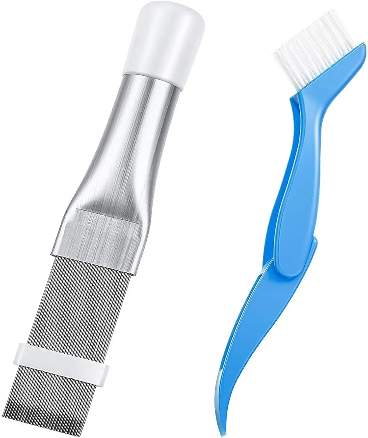 Klimaanlage Kondensator Fin Kamm Reiniger 2 Stücke, Klimaanlage Fin Reiniger Pinsel, Geräte Spule Schneebesen Sauber Pinsel Edelstahl