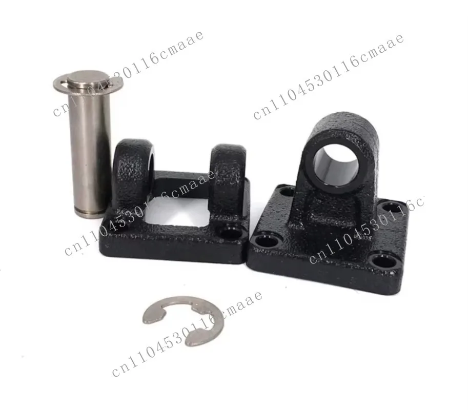 Cylinder accessories ca 50 single earring mounting set for cylinders with inner hole 50mm black