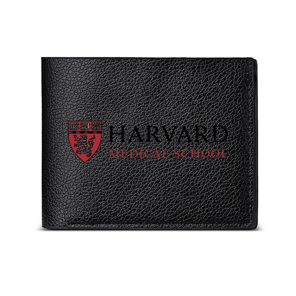 Harvard Medical School Logo Men's Wallet Card Holder Casual Business Fashion Print Design