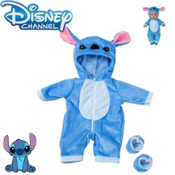 Disney Lilo & Stitch Hoodies Rompers Suit Be Suitable for 18 Inch Dolls Anime Figure Stitch Outfits Cartoon Kawaii Children Gift