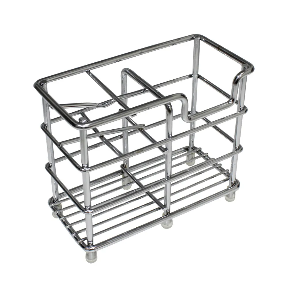 4 Slot Stainless Steel Toothbrush Holder Toothpaste Rack Bathroom Organizer Countertop Storage Stand Rustproof Hygienic