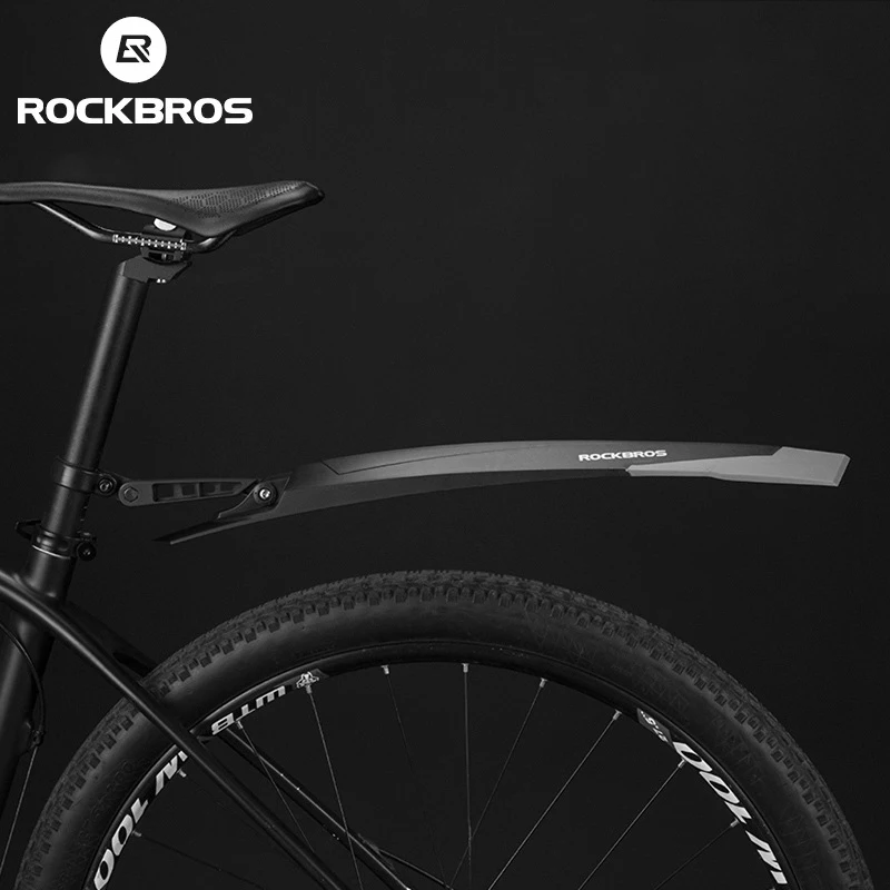 New ROCKBROS Bicycle Mudguard Bike Fender PP Soft Plastic Mudguard Strong Toughness Road Suitable For Bicycle Protector