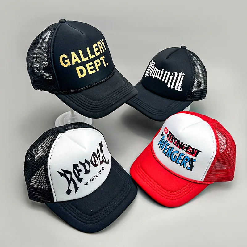 New Fashion Men Women Printed Letter Tiger Baseball Caps Breathable Sunshade Versatile Half Mesh Hats Hip Hop Cartoon Trend ins