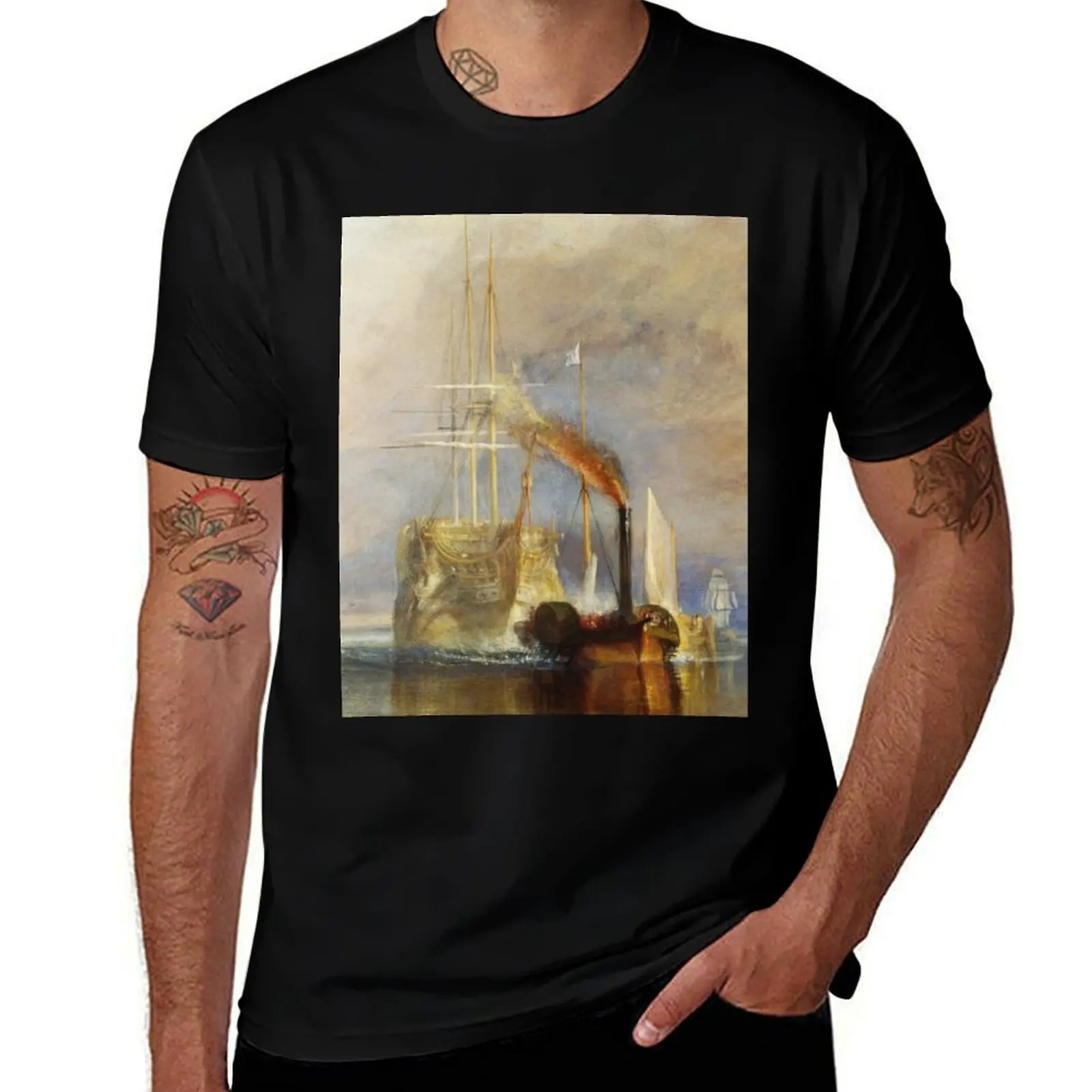 Футболка «The Fighting Temeraire» Дж. М. У. Тёрнера, летняя футболка с эффектом прохлады