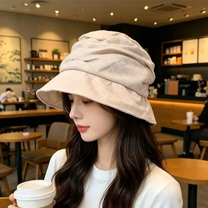 

Outdoor Wide-Brimmed Sun Hat: Minimalist Fisherman's Cap – Breathable Sun Protection Outdoor UPF50+