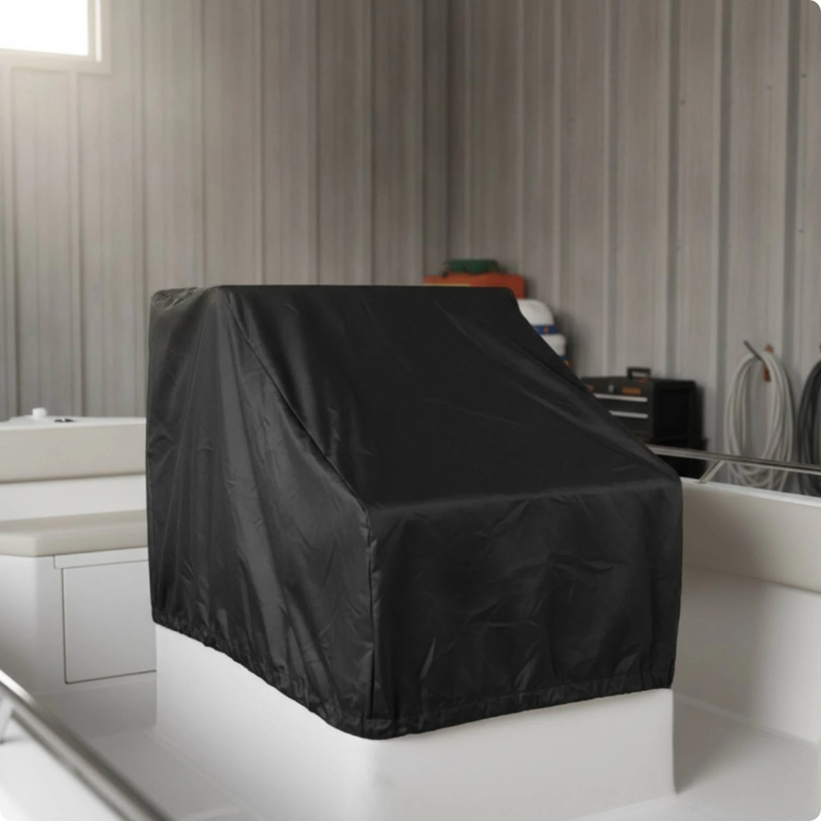 Boat Center Console Cover Waterproof Marine Steering Console Cover Dustproof Weatherproof for Yacht Owners, Outdoor Storage