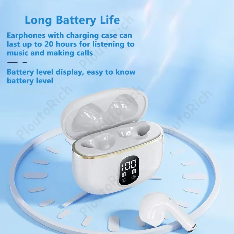 Bluetooth Earphone Mini Light Weight Power Display Phone Call Noise Reduction Long Battery Life Music Not Expensive Headset