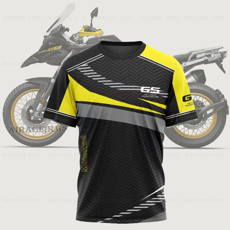 

Summer For BMW R1250 G310 F750 F850 GS T-shirt 2024 Motorrad Water Bird Motorcycle Motorsport ADVENTURE Racing Riding Quick Dry