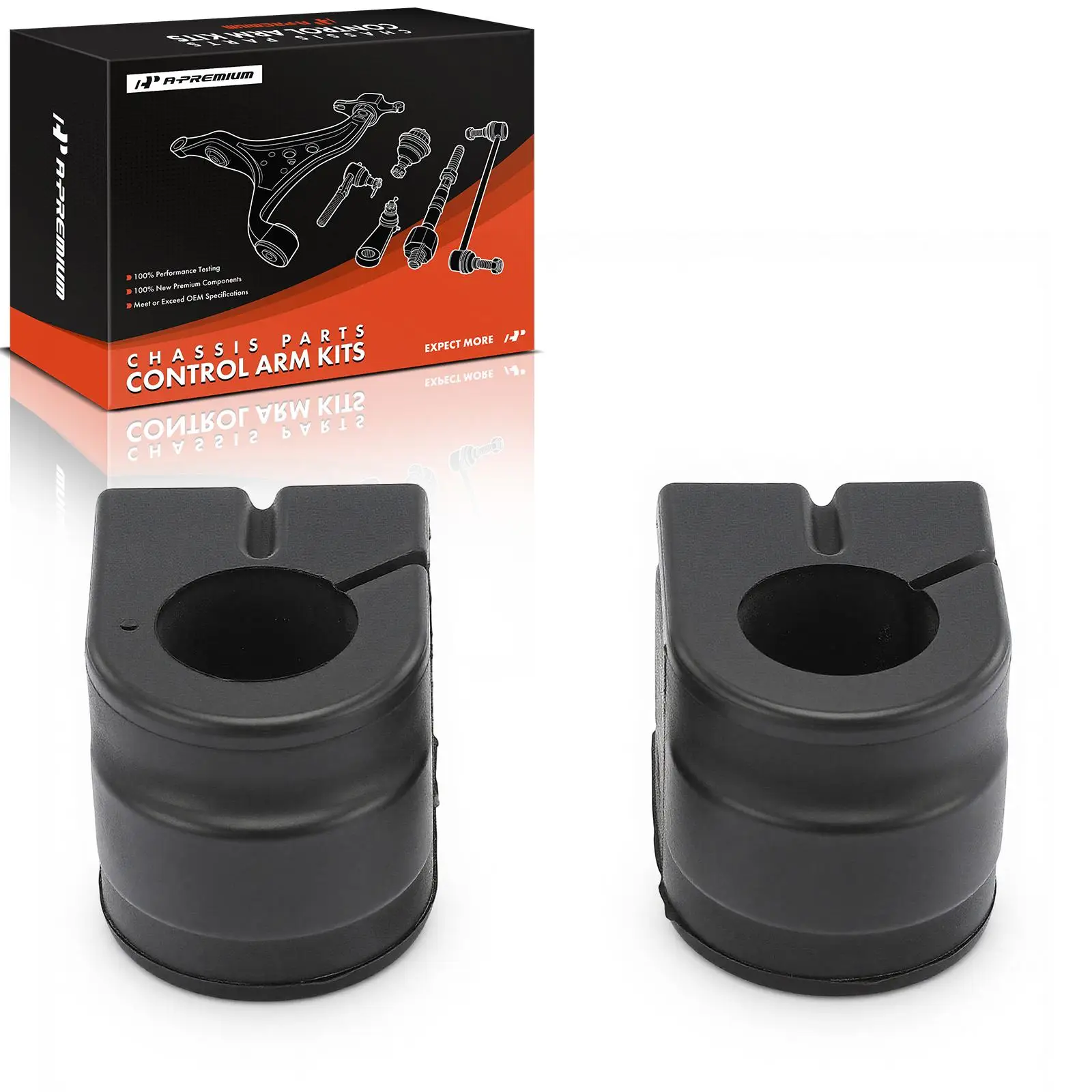 A-Premium 2x Front To Frame Suspension Stabilizer Bar Bushing Kit for Ford Edge 2015-2022 Lincoln Nautilus 2019-2022