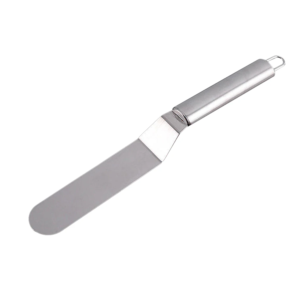 

Stainless Steel Cake Cream Spatula 10 Inches Silver Icing Butter Smoother Professional Dough Scraper Baking Pan Tool